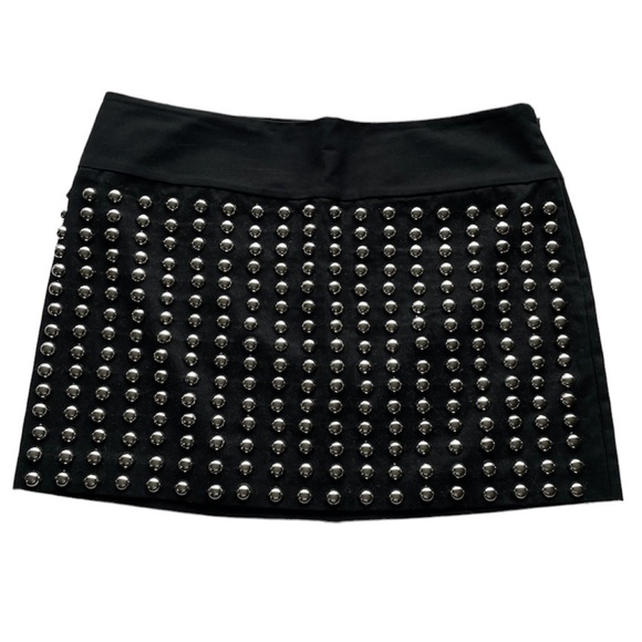 Candie's Dresses & Skirts - Britney Spears For Candies Studded Miniskirt Juniors Size 11  Large Black Silver